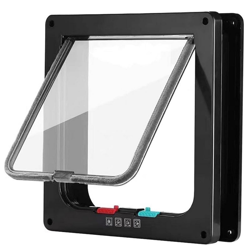 chatière pour porte intérieure couleur noire