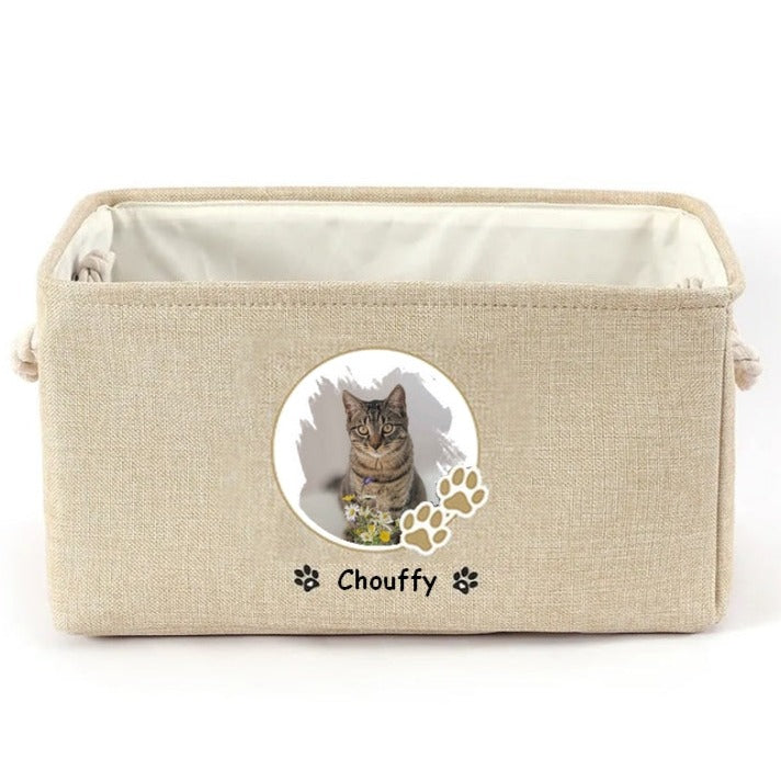 Panier de rangement personnalisé CHOUFFY BAG : rangez et transportez 👝😻