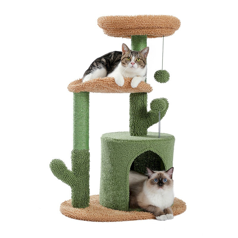 Arbre à chat cactus SPIKY CONFORT : ne pique pas mais ravira bien votre chat 😹🌵