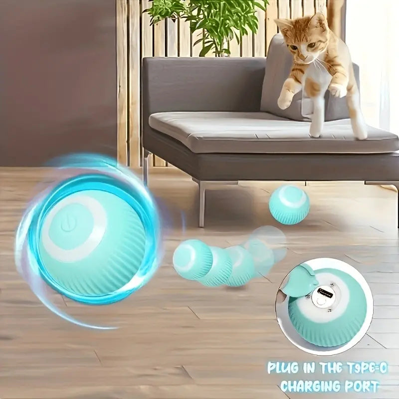 Balle interactive électronique Crazy Ball. Divertissement ultime pour tigre de salon  😹 🌐