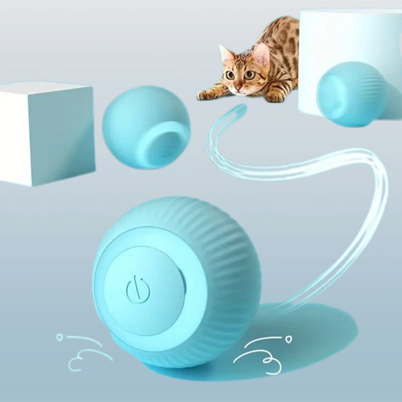 Balle interactive électronique Crazy Ball. Divertissement ultime pour tigre de salon  😹 🌐