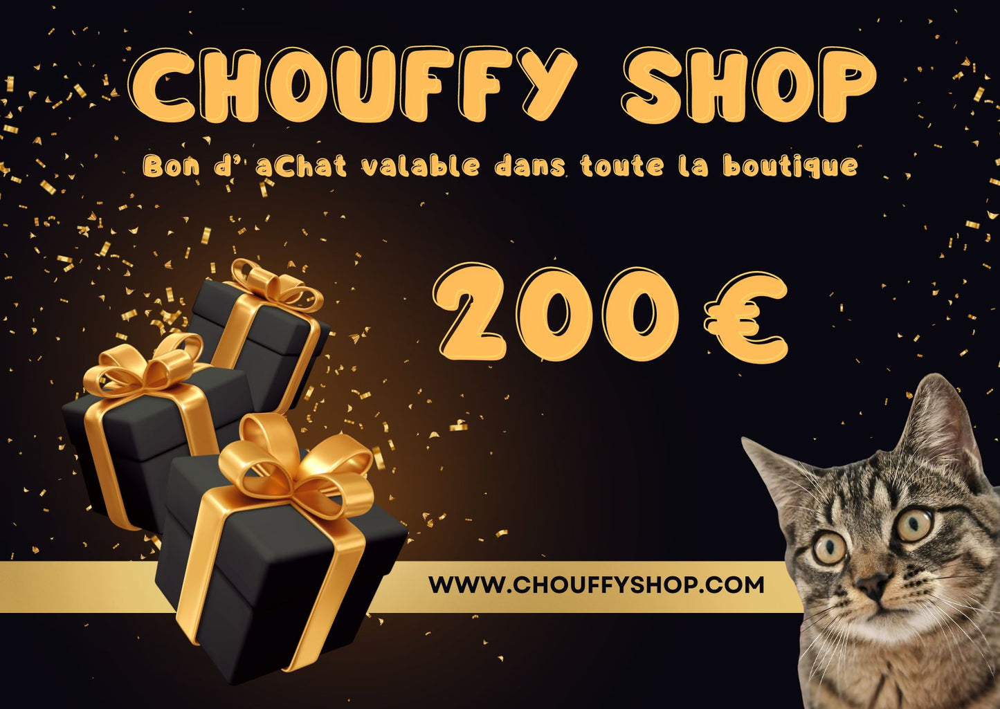 💳  E CARTE CADEAU CHOUFFY SHOP  😻 🐾