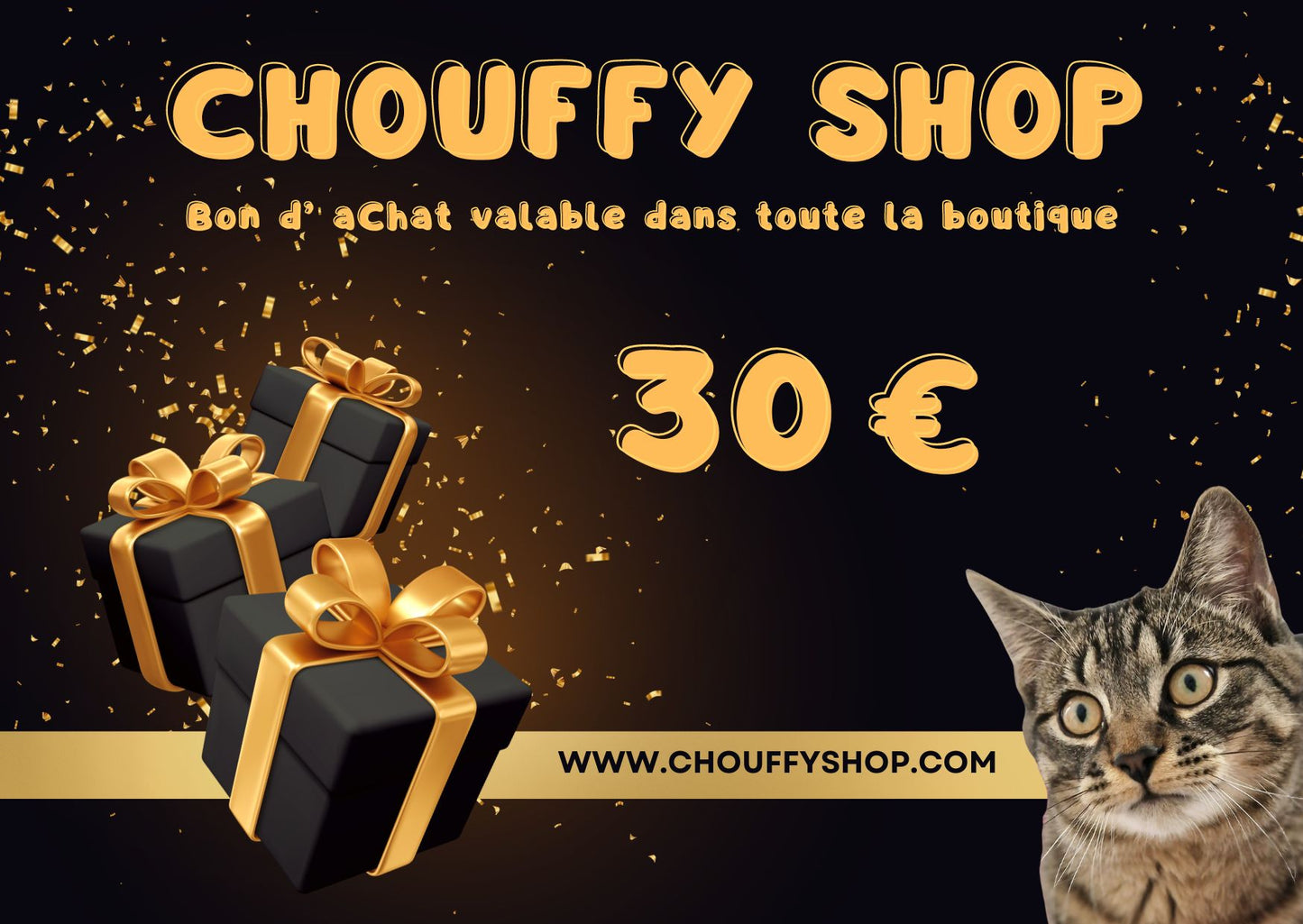 💳  E CARTE CADEAU CHOUFFY SHOP  😻 🐾