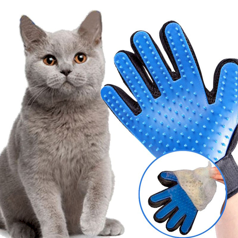 Gant de toilettage et de massage pour chat Kitty Glove 🤍 Moins de poils, plus de caresses en un seul geste !  🤚✋