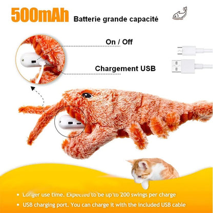 Homard électronique pour chat FUN LOBSTER : un drôle de crustacé 😹🦞