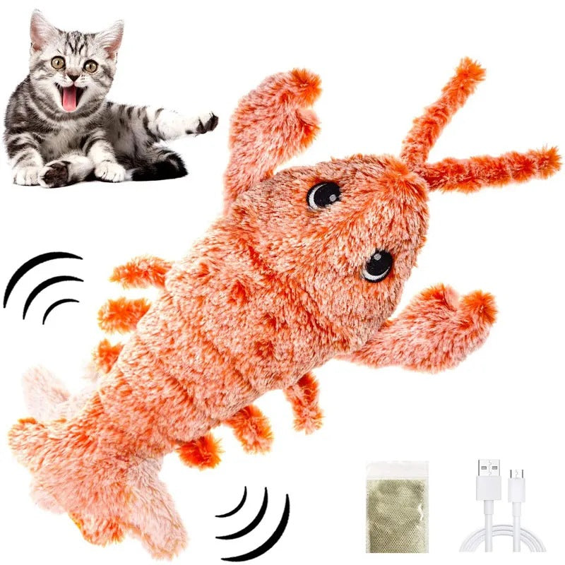 Homard électronique pour chat FUN LOBSTER : un drôle de crustacé 😹🦞