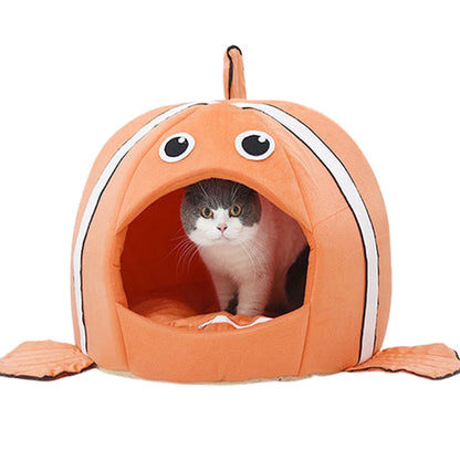 Maisonnette niche poisson pour chat FISH HOUSE : drôle et confortable 😺🐟