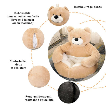 Panier lit ourson POUF BEAR : dormir en sécurité dans les bras de nounours. Trop mignon 🧸💤