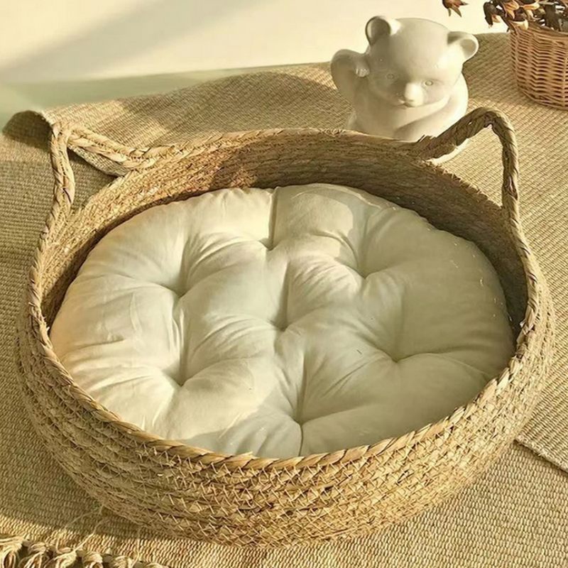 Panier rond en osier pour chat CHIC BED : confort et élégance naturelle 🛌🏻✨