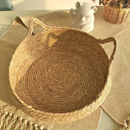 Panier rond en osier pour chat CHIC BED : confort et élégance naturelle 🛌🏻✨