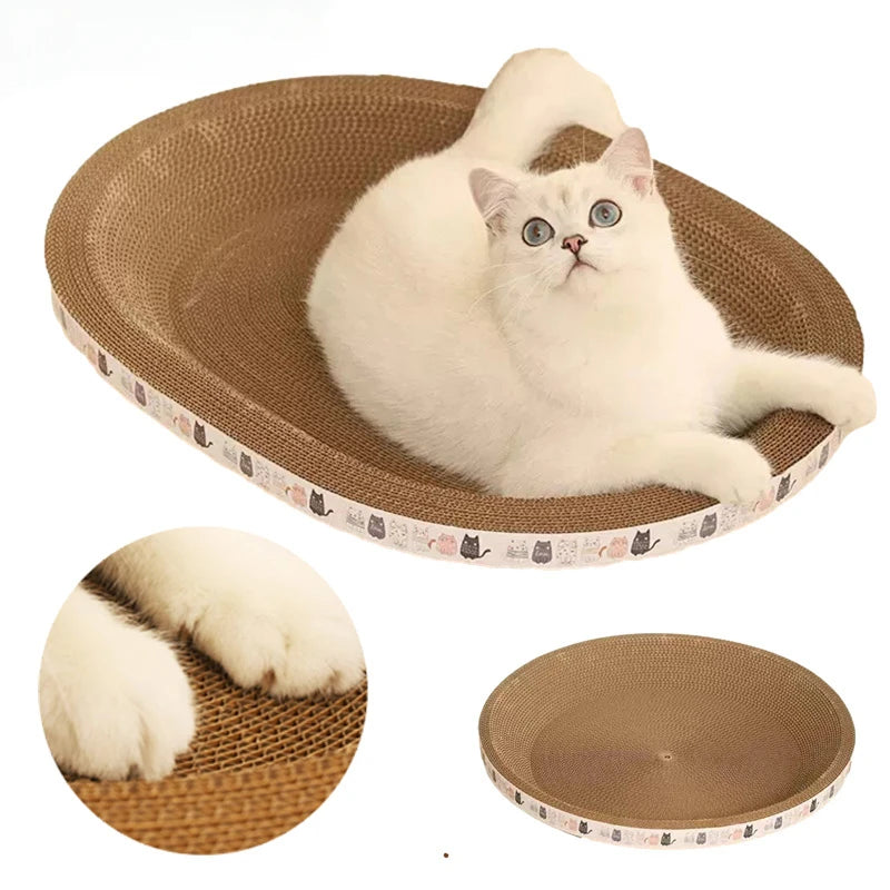 Planche à gratter griffoir en forme de panier lit pour chat BED SCRAPER 🛏️🐾