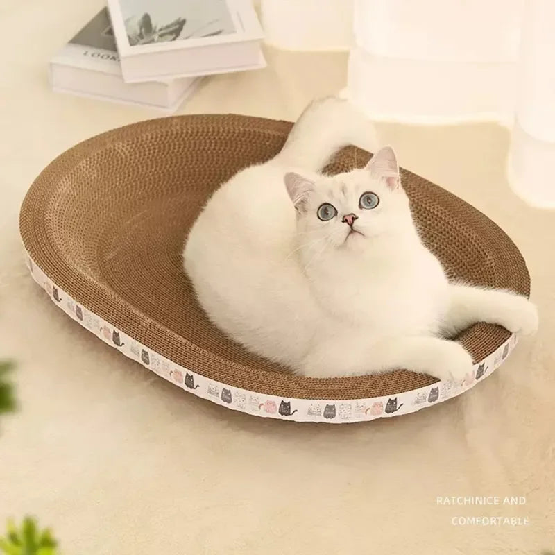 Griffoir Et Lit Double étage Pour Chat En Sisal - Dimensions 56x35.5x37 Cm - Pour Griffer, Dormir Et Jouer