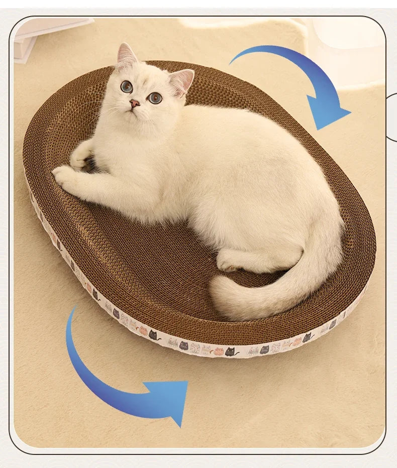 Planche à gratter griffoir en forme de panier lit pour chat BED SCRAPER 🛏️🐾