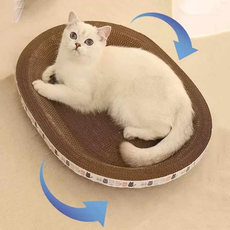 Planche à gratter griffoir en forme de panier lit pour chat BED SCRAPER 🛏️🐾