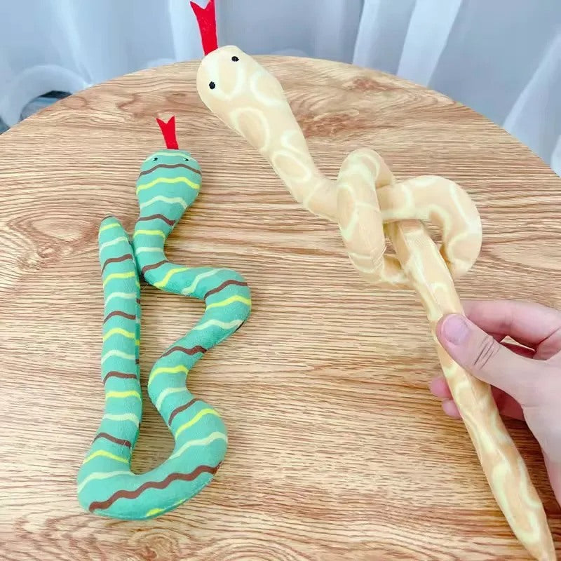 Jouet serpent en peluche pour chat COOL SNAKE à mâcher. Pour chasseur de salon 😻🐍