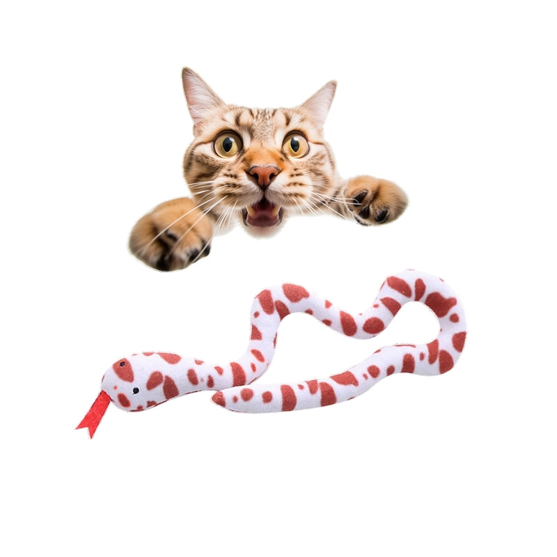 Jouet serpent en peluche pour chat COOL SNAKE à mâcher. Pour chasseur de salon 😻🐍