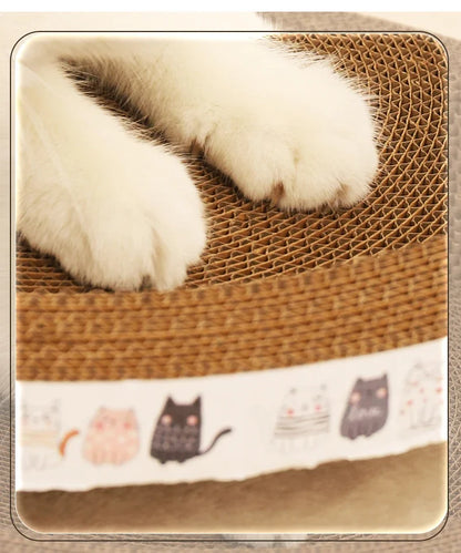 Planche à gratter griffoir en forme de panier lit pour chat BED SCRAPER 🛏️🐾