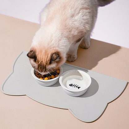 Tapis gamelle pour chat en Silicone CARPET FOOD 🥗✨